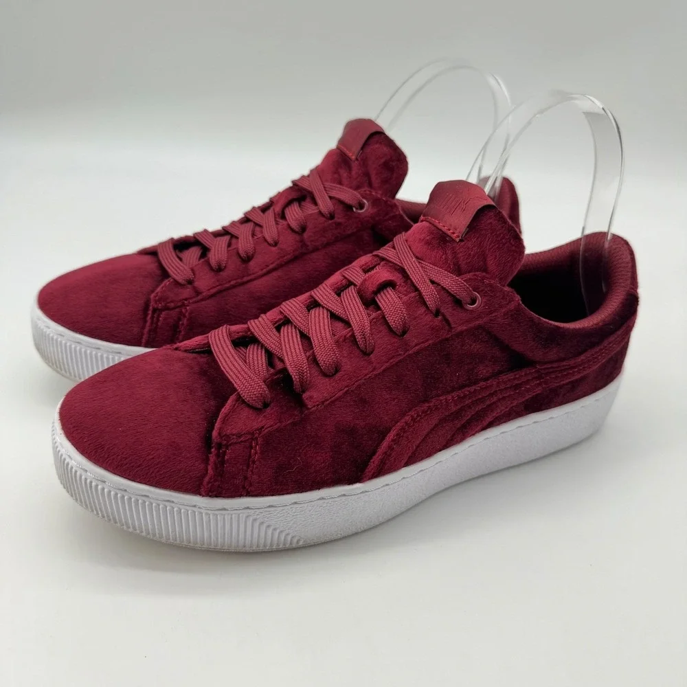 Puma Vikky Faux Suede Platform Velvet‎ Softfoam Sneakers 8 Streetwear Mob Money